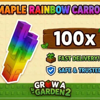 100x Maple Rainbow Carrot