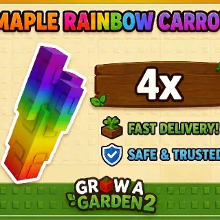 4x Maple Rainbow Carrot