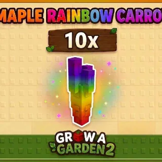 4x Maple Rainbow Carrot