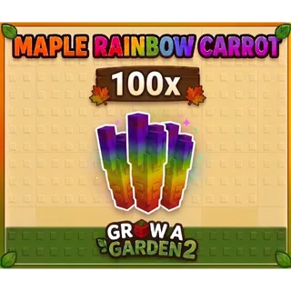 100x Maple Rainbow Carrot