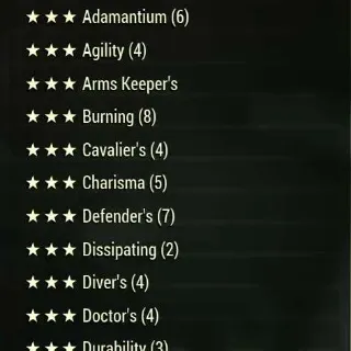 3 Star Legendary MODS