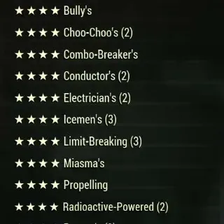 4 Star Legendary MODS