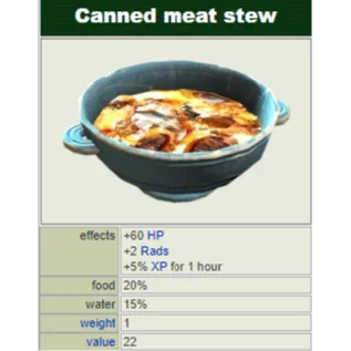 100 Canned Meat Stew 