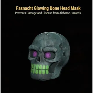 FASNACHT GLOWING BONE HEAD MASK