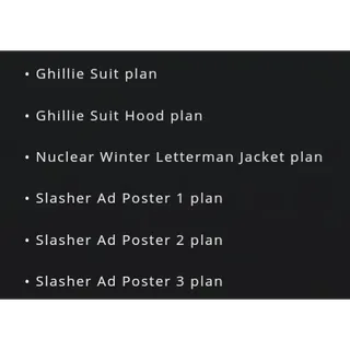 ALL 6 SPOOKY SLASHER PLANS