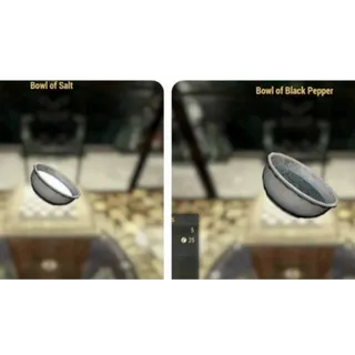 SALT & PEPPER BOWLS (DISPLAYABLE MISC)