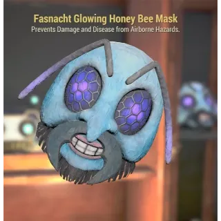 Fasnacht Glowing Honey Bee Mask 