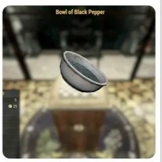 BOWL OF BLACK PEPPER (DISPLAYABLE MISC)