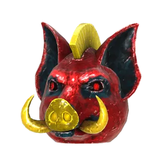 FASNACHT GLOWING PIG MASK 
