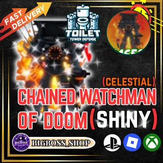 SHINY CHAINED WATCHMAN OF DOOM - TTD - TOILET TOWER DEFENSE I FAST DELIVERY