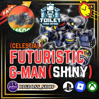 SHINY FUTURISTIC G-MAN - TTD - TOILET TOWER DEFENSE I FAST DELIVERY