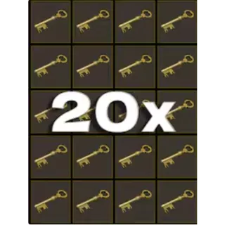 20x TF2 keys ( mann co. supply crate key )