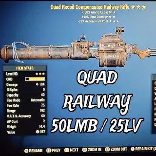 Weapon | Quad Railway Rifle