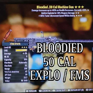 Bloodied 50 Cal