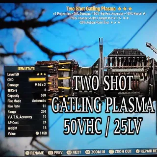 Two Shot Gatling Plasma