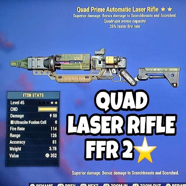 Weapon Quad FFR Laser Rifle Game Items Gameflip