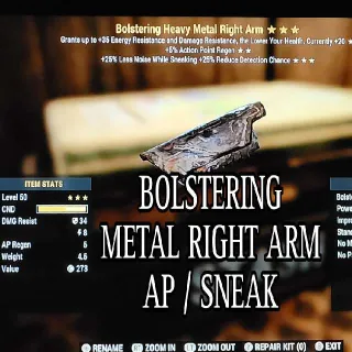 Bolstering Metal RA