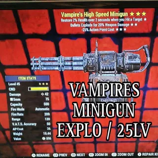 Vampires Minigun