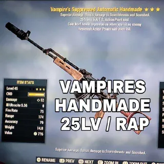 Weapon | Vampires 25 RAP Handmade