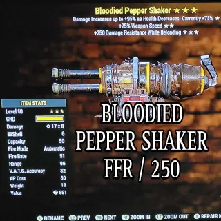 Bloodied Pepper Shaker