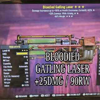 Bloodied Gatling Laser