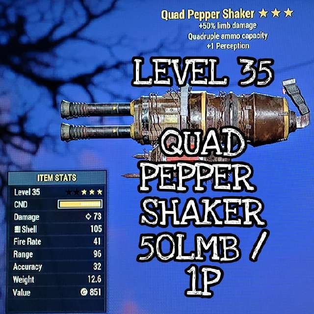 Weapon Quad Pepper Shaker Lvl35 Game Items Gameflip