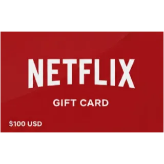 $100.00 USD Netflix