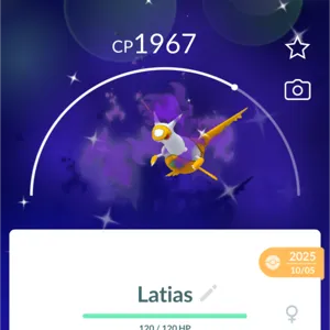 Shiny purified Latios