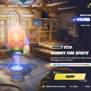 RARE GUMMY FIRE SPRITE!