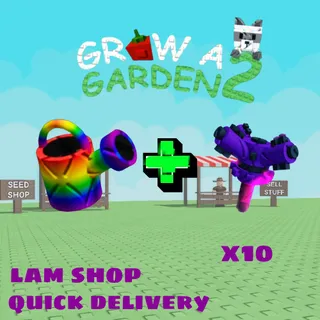 x10 super sprinkler and super wateringcan quick delivery (grow a garden 2)