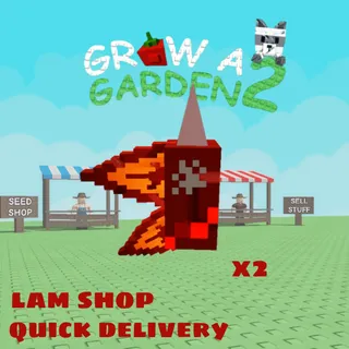 x2 dragon breath seed  (grow a garden 2)