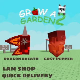 dragon breath and gost pepper seed  (grow a garden 2)