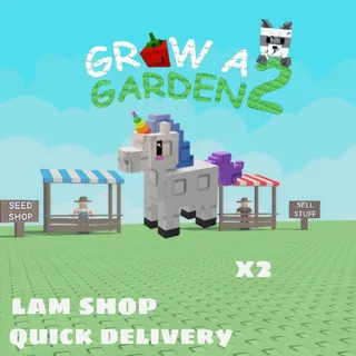 x2 unicorn quick delivery (grow a garden 2)