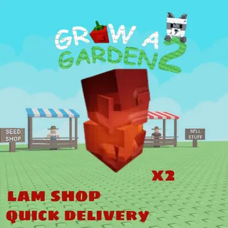 x2 gost pepper seed  (grow a garden 2)