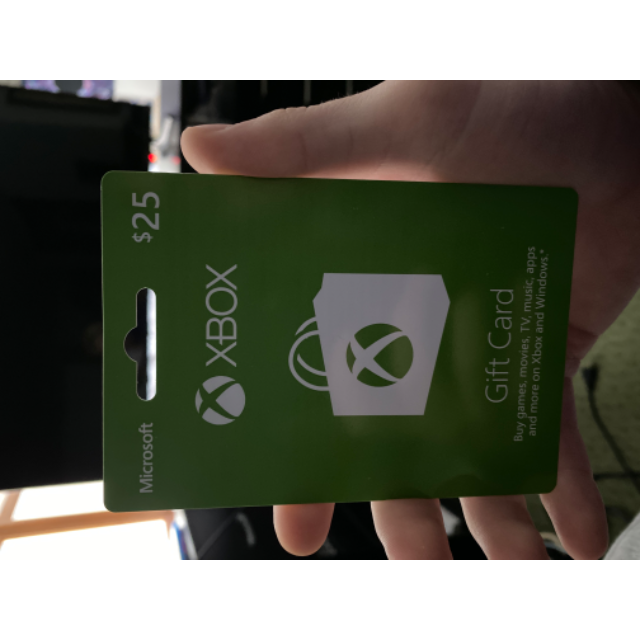 25.00 Xbox Gift Card Xbox Gift Card Gift Cards Gameflip
