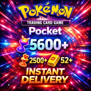 Pokemon TCG Pocket Trading Card Game Account 5600+ Pack Hourglass