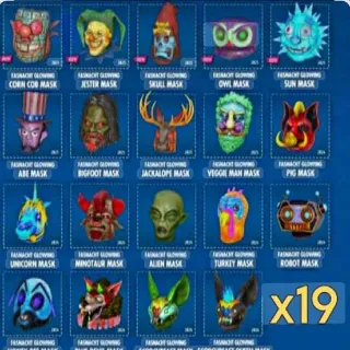 19 Glow Mask Set