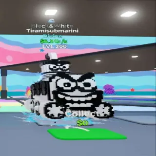 TIRAMISUBMARINI-BLACK&WITE-7QI-GO UP FOR BRAINROTS