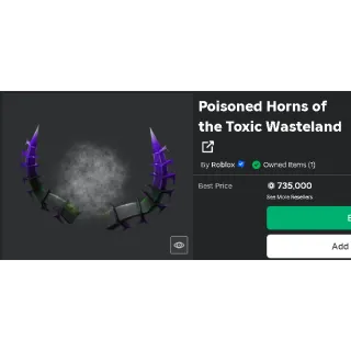 Poisoned Horns of Toxic Wasteland