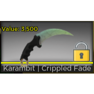 Weapon Karambit Crippled Fade In Game Items Gameflip - karambit knife roblox