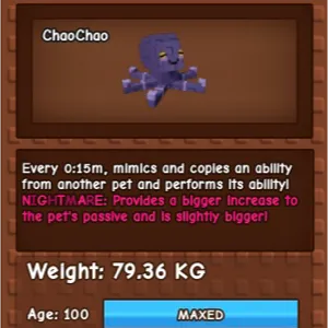 titan mimic no age break