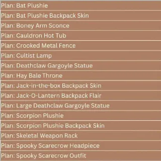 Mischief Night Plan Set