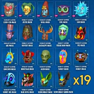 Glowing Mask Set (19)