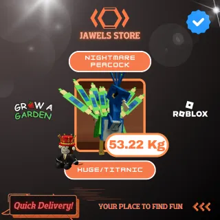 53kg+ Huge Nightmare Peacock + 1 Bonus Random Pet