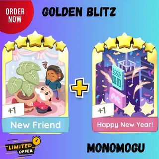 GOLDEN BLITS NEW FRIEND + HAPPY NEW YEAR MONOPOLY GO 