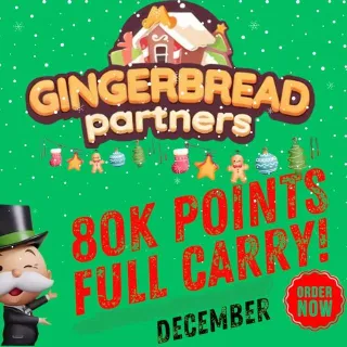 1 SLOT GINGERBREAD PARTNERS EVENT MONOPOLY GO