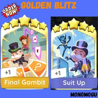 FINAL GAMBIT + SUIT UP MONOPOLY GO 