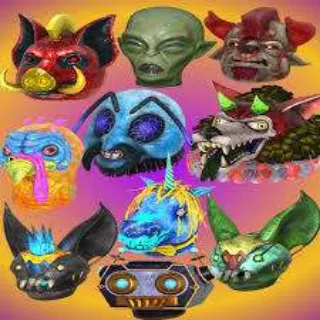 All 10 Glowing Masks!