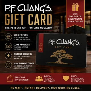 $26 P.F. CHANG’S GIFT CARD (INSTANT DELIVERY ⚡️🚚)