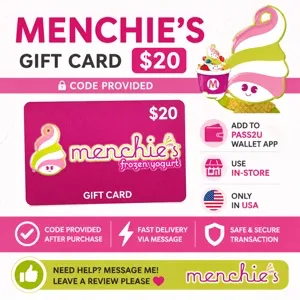 $25.00 Menchie’s GIFT CARD (INSTANT DELIVERY 🚚⚡️)